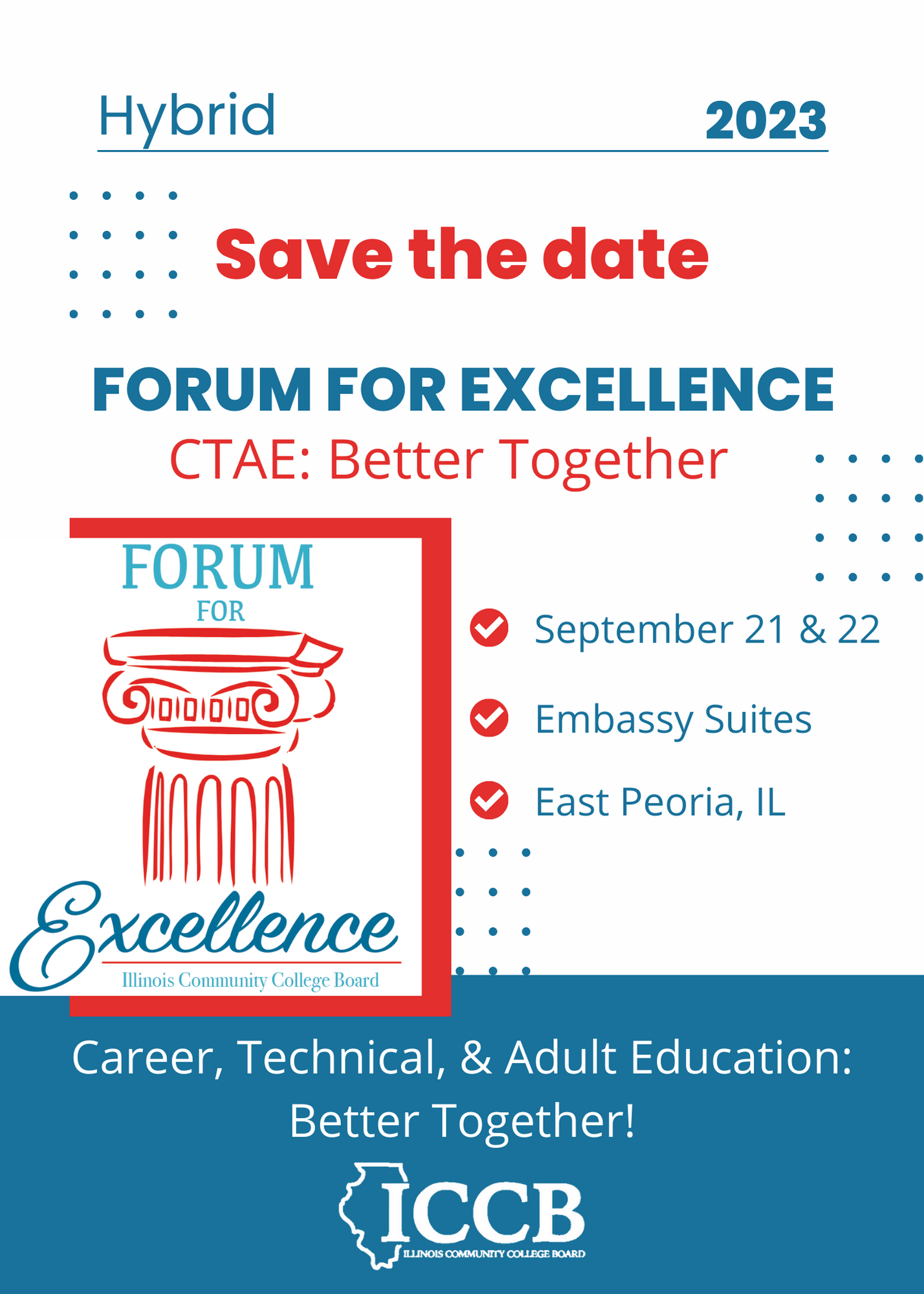 Save the Date 2023 Forum for Excellence